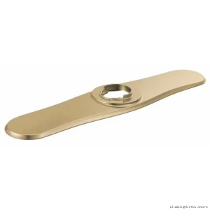 Modern Matte Black Kitchen Faucet Trim Plate - Brizo Tulham RP101659GL