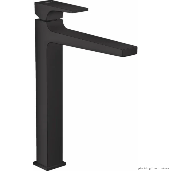 Matte Black Modern Vessel Sink Faucet | Hansgrohe Metropolis - Image 2