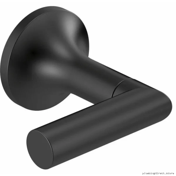 Matte Black Modern Wall Mount Tub Fillers – Stainless Steel Lever Handles HL...-BL - Image 2