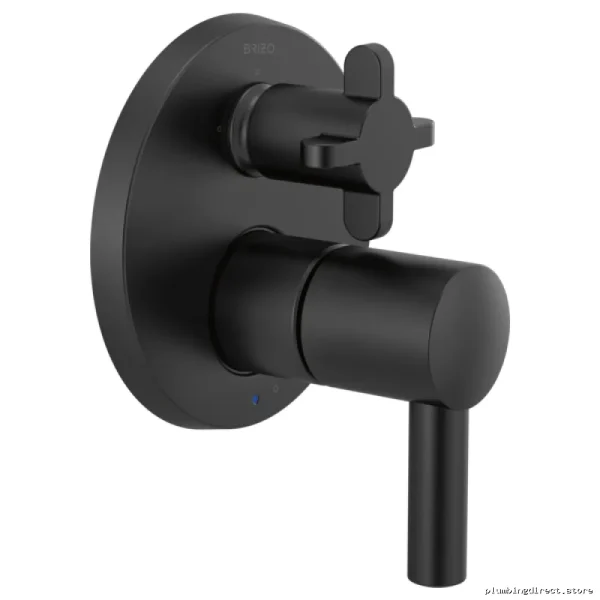 3-Function Diverter Trim Pressure Balance Valve - Jason Wu - Less Handles Matte Black T75P575-BLLHP Brizo