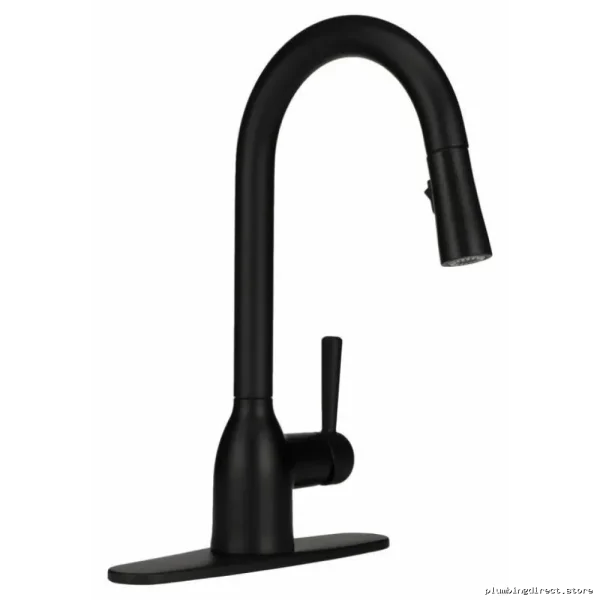 Pull-Down Spray Kitchen Faucet in Matte Black Finish - Adler