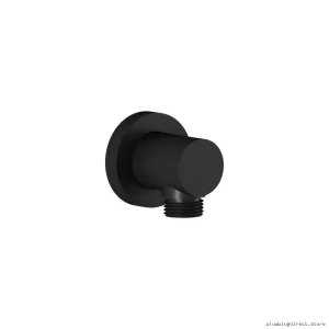 Matte Black Round Electrical Wall Outlet by Kalia 102847-160