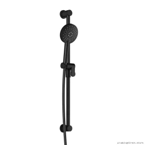 Kalia Matte Black RoundOne Handheld Shower with Adjustable Wall Mount BF1635-160
