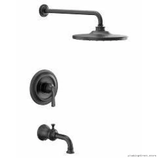 Matte Black Tub & Shower Trim Set - Colinet M-Core II UTS244203EPBL Stylish Design