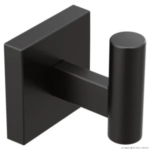 Single Bathrobe Hook - Matte Black Bathroom Hook by Moen