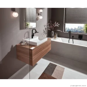 Vivenis 210 Single-Hole Faucet w/ Pop-Up Drain - Matte Black 75030671 Hansgrohe