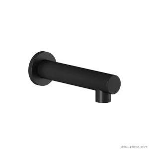 Matte Black Spoutless Round Tub Faucet Divertor