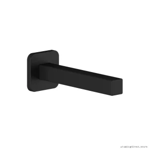 Matte Black Square Tub Spout without Diverter - Slip Fit Design