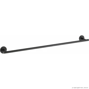Trinsic 30-Inch Matte Black Stainless Steel Bath Towel Bar