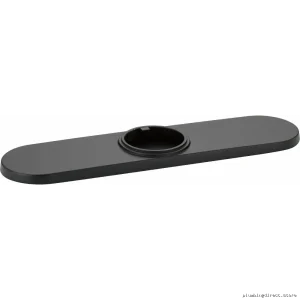 Matte Black Three Hole Faucet Plate for Brizo Bathrooms