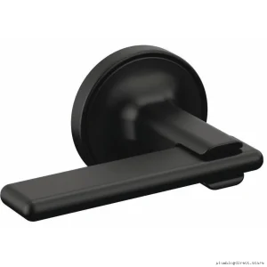 Matte Black Allaria Wall-Mount Tub Faucet & Dual Lever Handles Brizo