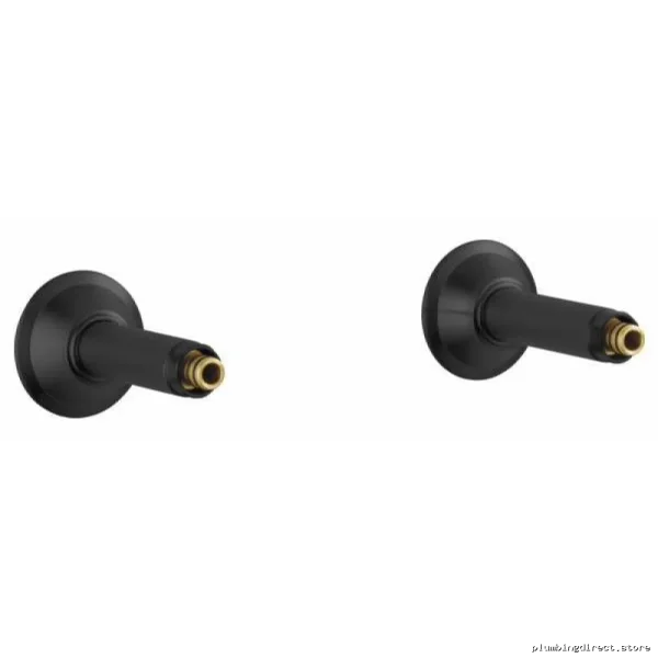 Matte Black Tub Filler Wall Mount Union Kit for Brizo RP73764BL