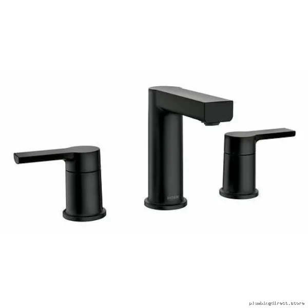 Matte Black Widespread Bathroom Faucet - Modern Design by Rinza - Image 2