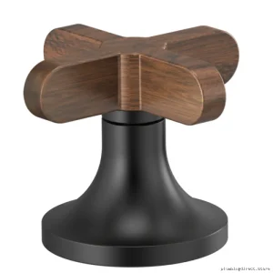 Matte Black Widespread Kitchen & Bath Faucet with Low Cross Handle Design
