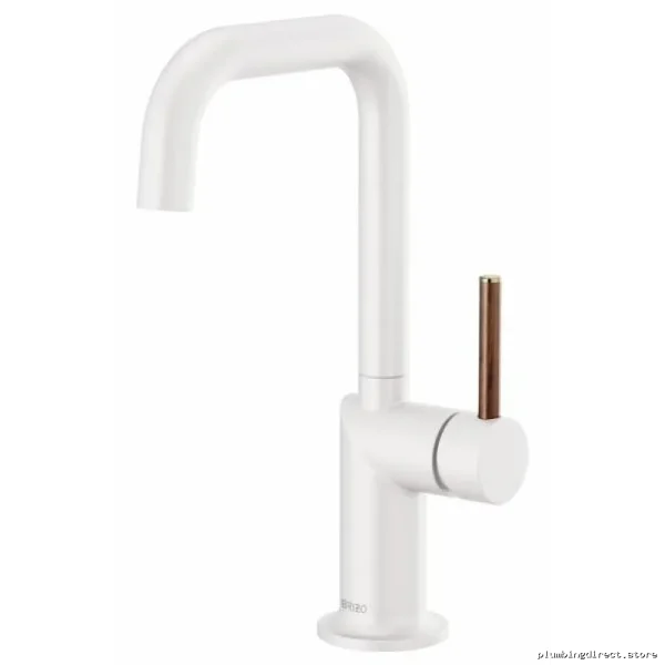 Square Spout Handleless Bar Faucet by Jason Wu – Matte White Design #Brizo