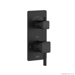 MatteBlack SquareOne ThermoValve DivertedTrim Design –BF…BF…