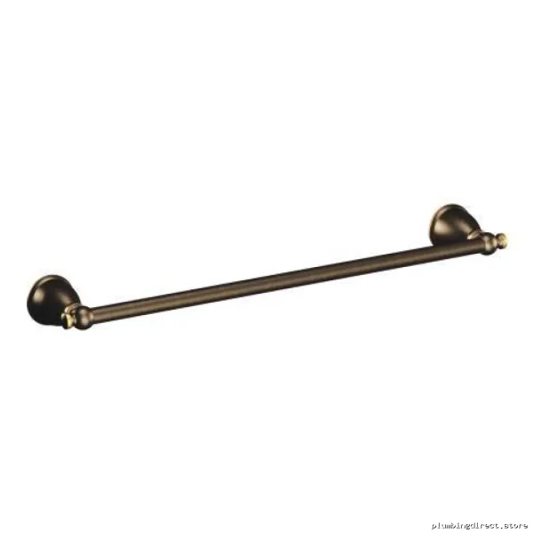 Mediterranean Bronze 24-Inch Caldwell Towel Bar - Contemporary Design Y3124BRB Moen - Image 3