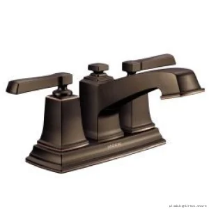 Mediterranean Bronze Centerset Vanity Faucet - Moen Boardwalk