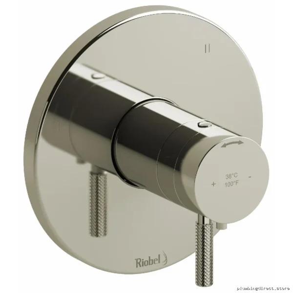 3-in-1 Thermostatic Trim with Easy Install - Polished Nickel Finish