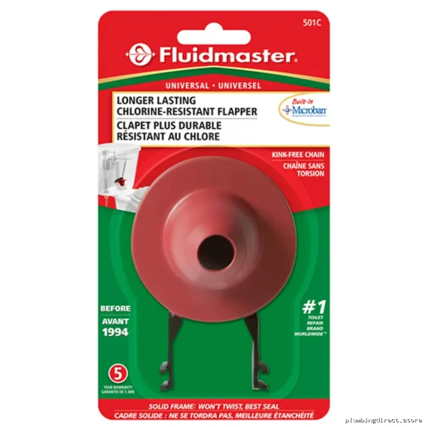 Fluidmaster Universal Toilet Flapper for 2-Inch Valves – 3.5 GPF Efficient Flush