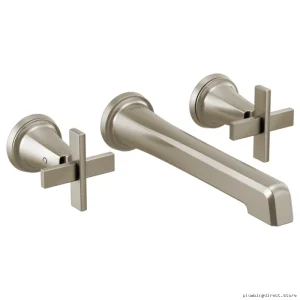 Single Hole Wall Mount Faucet Trim - Minimalist Design Luxe Nickel Brizo T65898LF-NKLHP