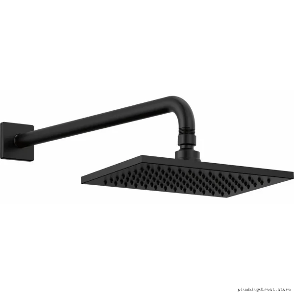 Modern 16-Inch Matte Black Wall-Mounted Delta Shower Arm RP46870BL - Image 2