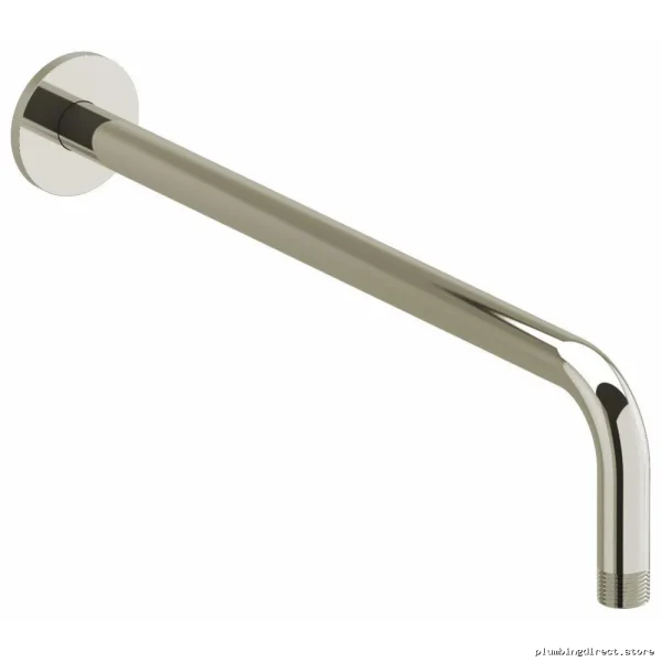 Modern 16 Wall-Mounted Shower Arm w/Round Escutcheon - Polished Nickel (503PN) RIOBEL