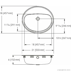 Modern 3-Hole Stainless Steel Bathroom Sink for Vanity | Franke OV1821-6-3