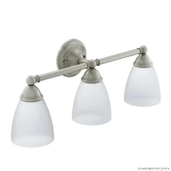 Modern 3-Light Brushed Nickel Wall Sconce - Elegant Brantford Design