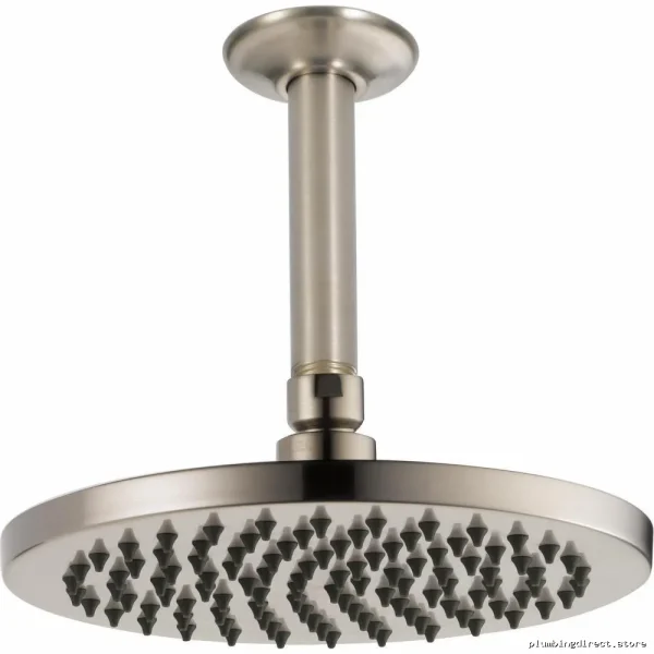 Modern 8-Round Shower Head 2.5 GPM - Brushed Nickel Finish 81375-BN-2.5 Brizo