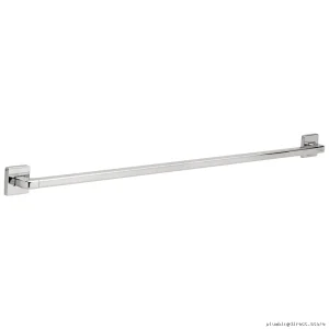Modern ADA-Compliant Chrome Grab Bar with Decorative Safety Support - Delta 41942