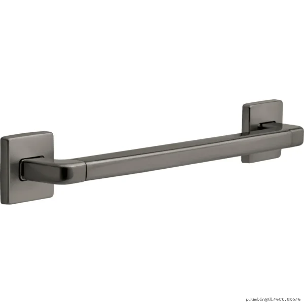 Modern ADA Decorative Safety Grab Bar - Black Stainless Steel