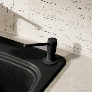 Torre Anthracite Wall-Mounted Soap Dispenser - Modern Hand Soap Holder 400693