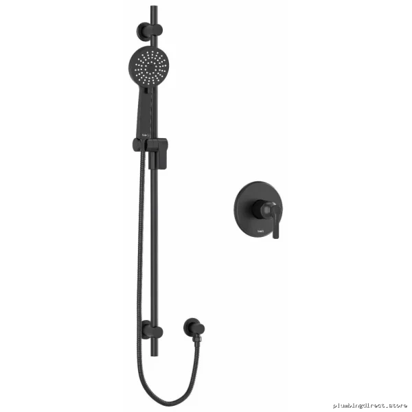 Black Momenti Pressure-Balance Shower Faucet – Modern Design MMRD54JBK