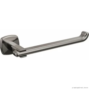 Allaria Modern Black Onyx Toilet Paper Holder with Brilliance Shine