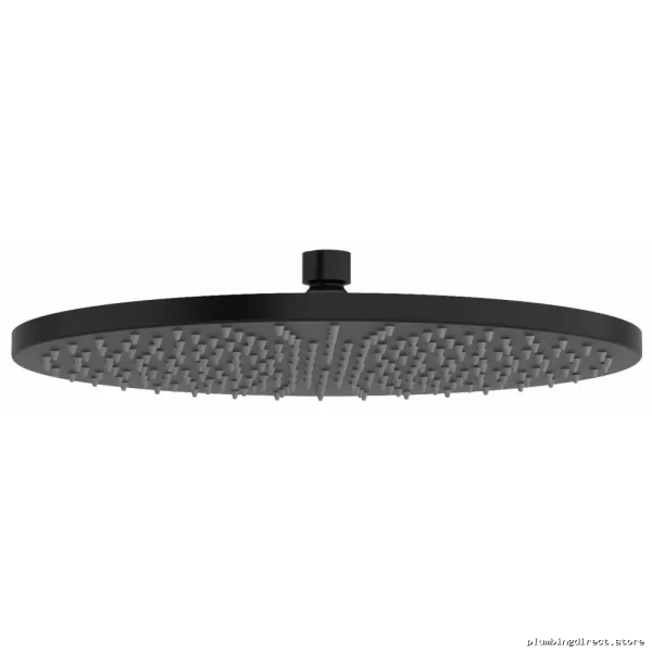 Black Round Rain Shower Head 12 Inch - RIOBEL 472BK Modern Design