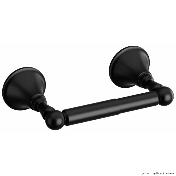 Momenti Modern Black Toilet Paper Holder - Stylish Bath Accessory