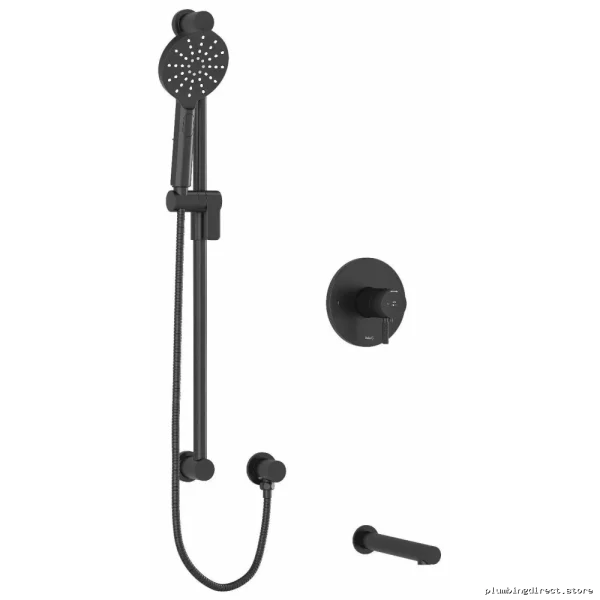 Modern Black Tub & Shower Faucet Trim Kit by RIOBEL