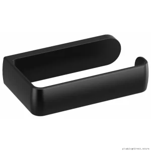 RioBel Modern Black Wall-Mount Toilet Paper Holder - Ciclo Series