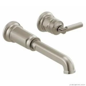 Modern Brizo Luxe Nickel Single-Handle Wall Mount Bath Faucet Trim