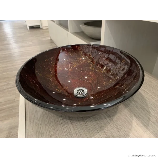 Modern Bronze Glass Vessel Sink GV-45 Lenova Bathroom Fixture