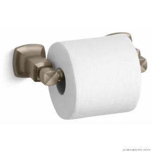 Modern Brushed Bronze Toilet Paper Holder - Stylish Kohler Bathroom Accessory