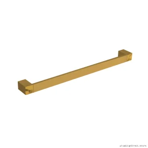 RIOBEL Modern Reflet 24" Brushed Gold Bathroom Towel Rack RF5BG