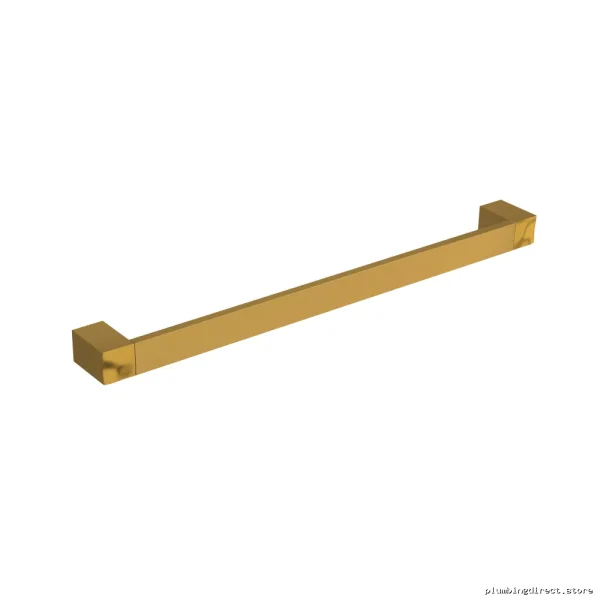 RIOBEL Modern Reflet 24" Brushed Gold Bathroom Towel Rack RF5BG