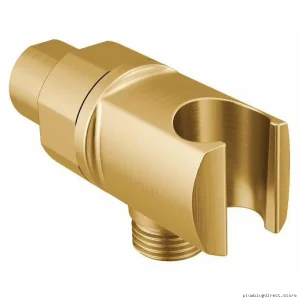 Modern Brushed Gold Hand Shower Bracket with Easy Install - Moen A701BG