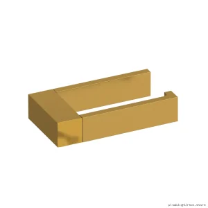 Modern Brushed Gold Toilet Paper Holder - RIOBEL Reflet RF3BG