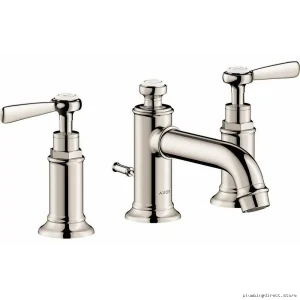 Modern Brushed Nickel Axor Montreux Widespread Bathroom Faucet