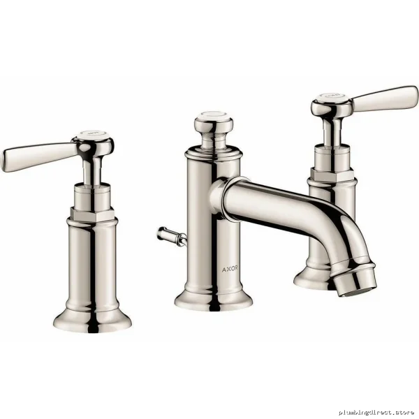 Modern Brushed Nickel Axor Montreux Widespread Bathroom Faucet