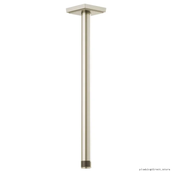 Modern Ceiling Mount Shower Arm Square Flange - Brushed Nickel RP101286BN Brizo