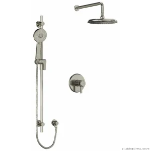 Riobel Momenti Brushed Nickel Shower Faucet Trim Set - Modern Bathroom Upgrade